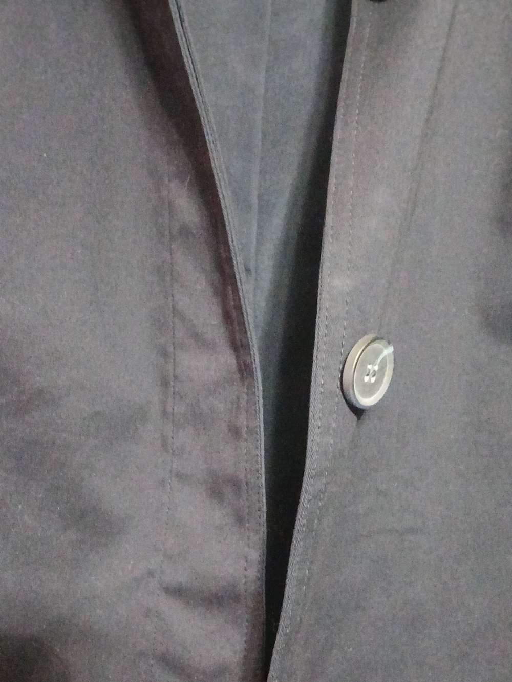 Women’s Navy Ruffle Collar Jacket - Picture 5 of 8